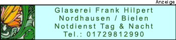 Glaserei Frank Hilpert - Nordhausen/Bielen